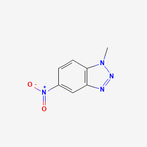 molecular formula C7H6N4O2 B1296421 1H-苯并三唑，1-甲基-5-硝基- CAS No. 25877-34-3