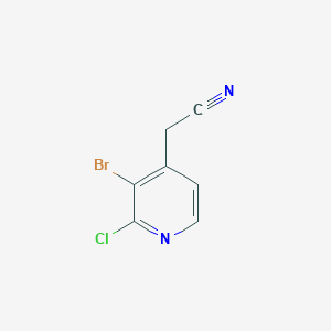 molecular formula C7H4BrClN2 B12964218 2-(3-Bromo-2-chloropyridin-4-yl)acetonitrile 