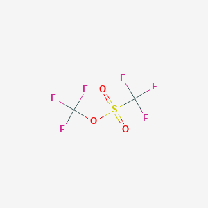 molecular formula C2F6O3S B1296425 三氟甲基三氟甲磺酸酯 CAS No. 3582-05-6