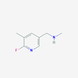 1-(6-Fluoro-5-methylpyridin-3-yl)-N-methylmethanamine