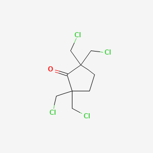 molecular formula C9H12Cl4O B1296428 2,2,5,5-四(氯甲基)环戊酮 CAS No. 67059-01-2