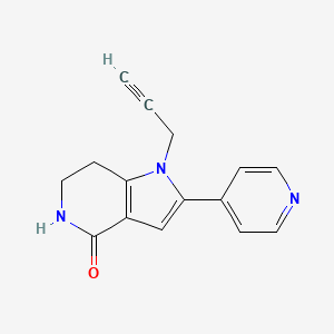 1-(Prop-2-yn-1-yl)-2-(pyridin-4-yl)-1,5,6,7-tetrahydro-4H-pyrrolo[3,2-c]pyridin-4-one