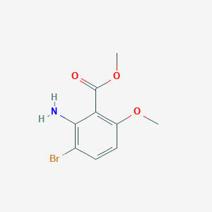 molecular formula C9H10BrNO3 B12964343 Methyl 2-amino-3-bromo-6-methoxybenzoate 