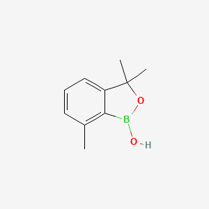 molecular formula C10H13BO2 B12964349 3,3,7-Trimethylbenzo[c][1,2]oxaborol-1(3H)-ol 