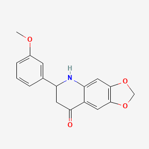 6-(3-methoxyphenyl)-6,7-dihydro-[1,3]dioxolo[4,5-g]quinolin-8(5H)-one