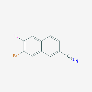 7-Bromo-6-iodo-2-naphthonitrile