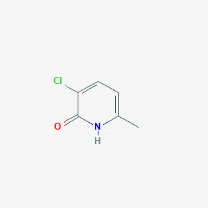 molecular formula C6H6ClNO B12964460 3-Chloro-2-hydroxy-6-methylpyridine CAS No. 886365-34-0