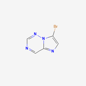 molecular formula C5H3BrN4 B12964477 7-Bromoimidazo[2,1-f][1,2,4]triazine 