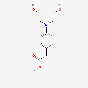 molecular formula C14H21NO4 B1296451 2-(4-(双(2-羟乙基)-氨基)苯基)乙酸乙酯 CAS No. 219313-75-4