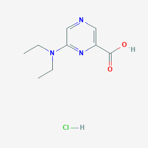 molecular formula C9H14ClN3O2 B12964517 6-(Diethylamino)pyrazine-2-carboxylic acid hydrochloride 