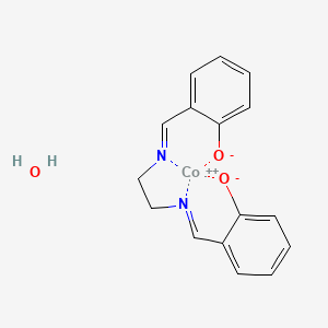 Cobalt(2+);2-[2-[(2-oxidophenyl)methylideneamino]ethyliminomethyl]phenolate;hydrate