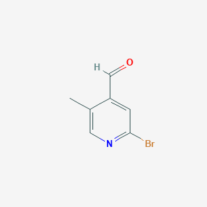 molecular formula C7H6BrNO B12964566 2-Bromo-5-methylisonicotinaldehyde 