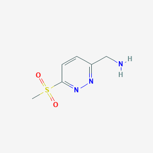 molecular formula C6H9N3O2S B12964568 (6-(Methylsulfonyl)pyridazin-3-yl)methanamine 