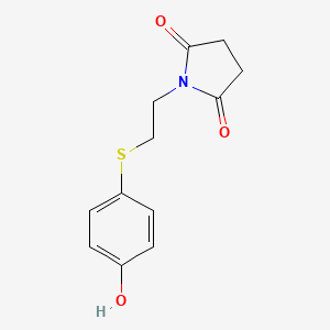 1-(2-((4-Hydroxyphenyl)thio)ethyl)pyrrolidine-2,5-dione