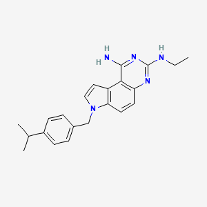 N3-Ethyl-7-(4-isopropylbenzyl)-7H-pyrrolo[3,2-f]quinazoline-1,3-diamine