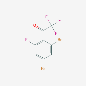 1-(2,4-Dibromo-6-fluorophenyl)-2,2,2-trifluoroethan-1-one