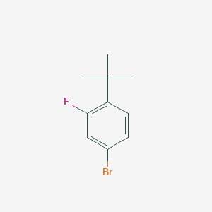 molecular formula C10H12BrF B12964621 4-Bromo-1-(tert-butyl)-2-fluorobenzene 