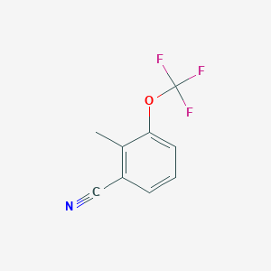 molecular formula C9H6F3NO B12964622 2-Methyl-3-(trifluoromethoxy)benzonitrile 