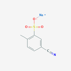 molecular formula C8H6NNaO3S B12964631 Sodium 5-cyano-2-methylbenzenesulfonate 