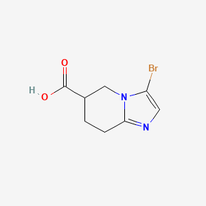 3-Bromo-5,6,7,8-tetrahydroimidazo[1,2-a]pyridine-6-carboxylic acid