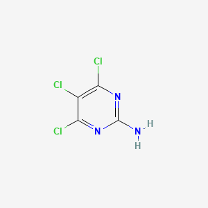molecular formula C4H2Cl3N3 B1296464 4,5,6-三氯嘧啶-2-胺 CAS No. 51501-53-2
