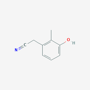 molecular formula C9H9NO B12964675 2-(3-Hydroxy-2-methylphenyl)acetonitrile 