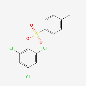 molecular formula C13H9Cl3O3S B1296470 2,4,6-三氯苯基-4-甲基苯磺酸酯 CAS No. 7466-04-8