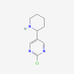 2-Chloro-5-(piperidin-2-yl)pyrimidine