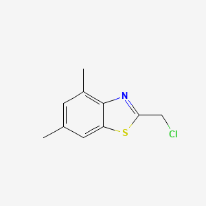 molecular formula C10H10ClNS B12964746 2-(Chloromethyl)-4,6-dimethylbenzo[d]thiazole 