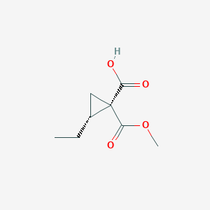 (1R,2R)-2-Ethyl-1-(methoxycarbonyl)cyclopropane-1-carboxylic acid