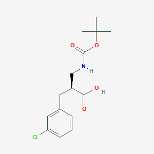 (S)-3-((tert-Butoxycarbonyl)amino)-2-(3-chlorobenzyl)propanoic acid