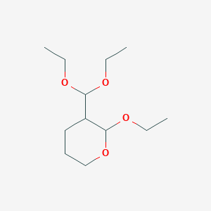 molecular formula C12H24O4 B1296480 3-(二乙氧甲基)-2-乙氧基四氢-2H-吡喃 CAS No. 69549-51-5