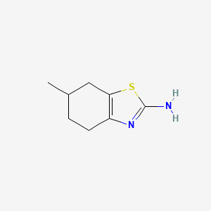molecular formula C8H12N2S B1296481 6-甲基-4,5,6,7-四氢-1,3-苯并噻唑-2-胺 CAS No. 7496-50-6