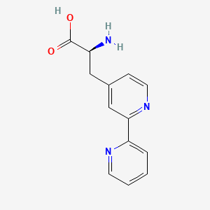 molecular formula C13H13N3O2 B12964834 (S)-3-([2,2'-Bipyridin]-4-yl)-2-aminopropanoic acid 