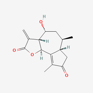 (3aR,4R,6R,6aS,9bS)-4-Hydroxy-6,9-dimethyl-3-methylene-3a,4,5,6,6a,7-hexahydroazuleno[4,5-b]furan-2,8(3H,9bH)-dione