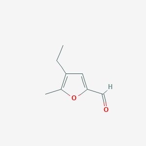 molecular formula C8H10O2 B12964856 4-Ethyl-5-methylfuran-2-carbaldehyde 