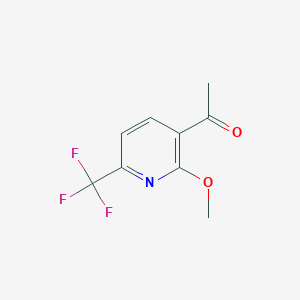 1-(2-Methoxy-6-trifluoromethyl-pyridin-3-YL)-ethanone