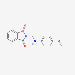 molecular formula C17H16N2O3 B1296487 2-{[(4-乙氧基苯基)氨基]甲基}-1H-异吲哚-1,3(2H)-二酮 CAS No. 7506-36-7