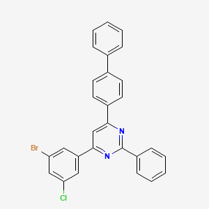 4-([1,1'-Biphenyl]-4-yl)-6-(3-bromo-5-chlorophenyl)-2-phenylpyrimidine