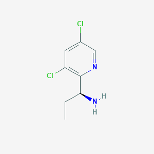 molecular formula C8H10Cl2N2 B12964905 (S)-1-(3,5-Dichloropyridin-2-yl)propan-1-amine 