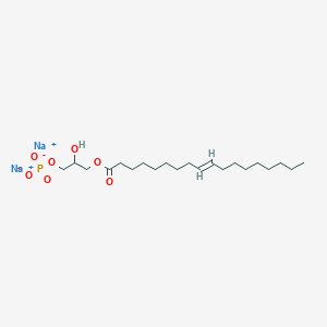 molecular formula C21H39Na2O7P B12964957 Sodium 2-hydroxy-3-(octadec-9-enoyloxy)propyl phosphate 