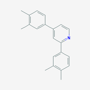 molecular formula C21H21N B12964979 2,4-Bis(3,4-dimethylphenyl)pyridine 