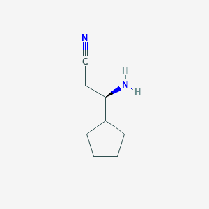 (R)-3-Amino-3-cyclopentylpropanenitrile