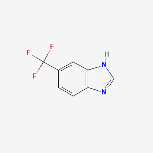 molecular formula C8H5F3N2 B1296500 5-三氟甲基-1H-苯并咪唑 CAS No. 326-55-6