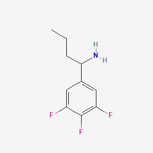 molecular formula C10H12F3N B12965013 1-(3,4,5-Trifluorophenyl)butan-1-amine 