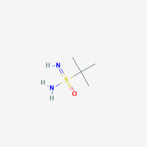 molecular formula C4H12N2OS B12965018 2-Methylpropane-2-sulfonimidamide 