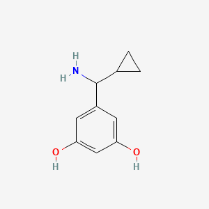 5-(Amino(cyclopropyl)methyl)benzene-1,3-diol