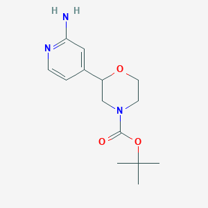 tert-Butyl 2-(2-aminopyridin-4-yl)morpholine-4-carboxylate