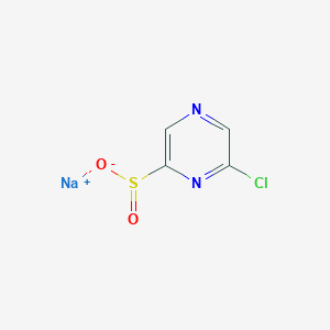 molecular formula C4H2ClN2NaO2S B12965053 Sodium 6-chloropyrazine-2-sulfinate 