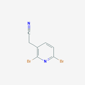 2-(2,6-Dibromopyridin-3-yl)acetonitrile